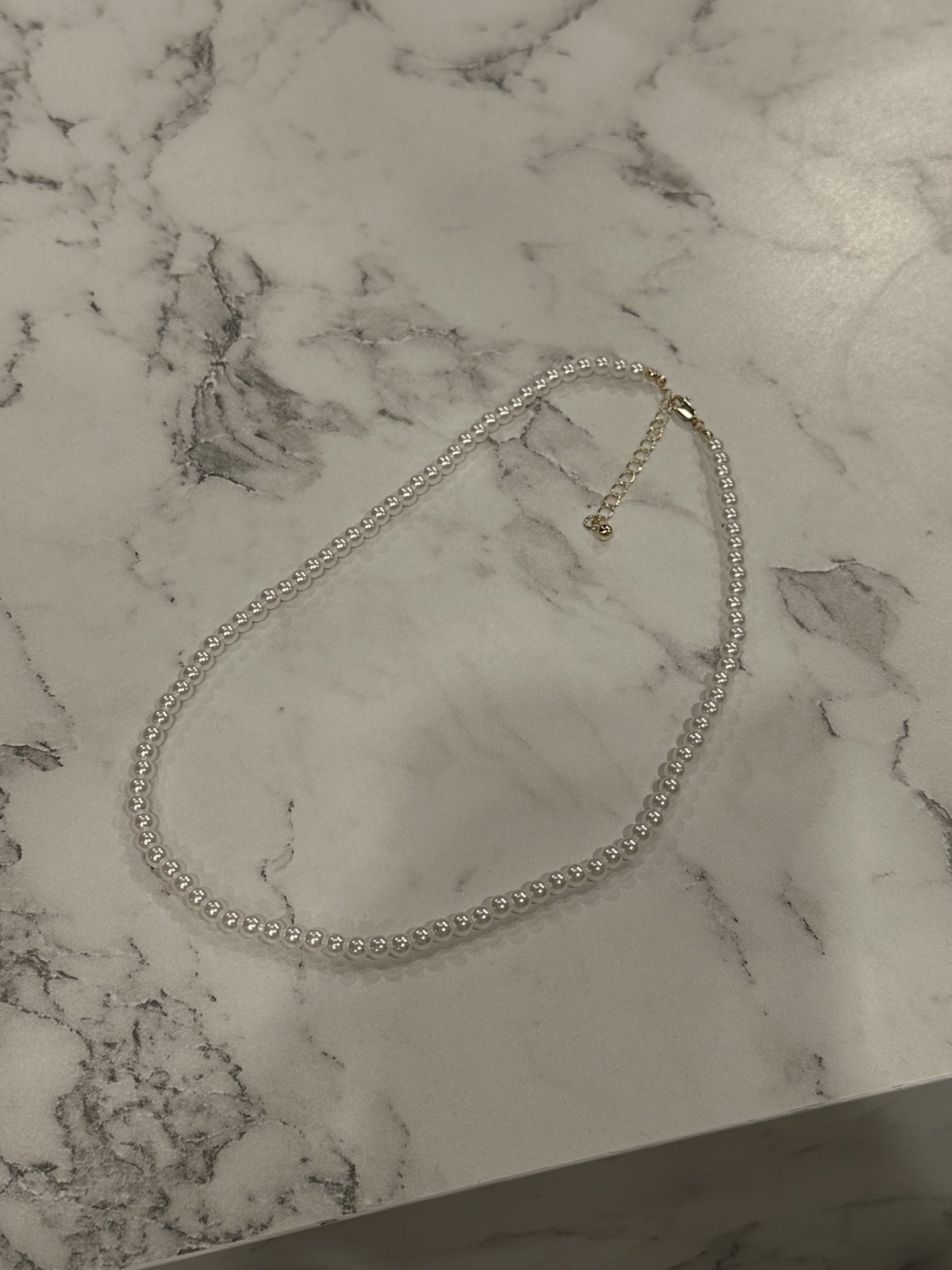STUHILDE Pearl Necklace - Gullfarget